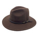 Outback Fedora Hat | Chocolate Brown
