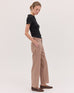 The Wide Leg Denim Jeans - Mocha