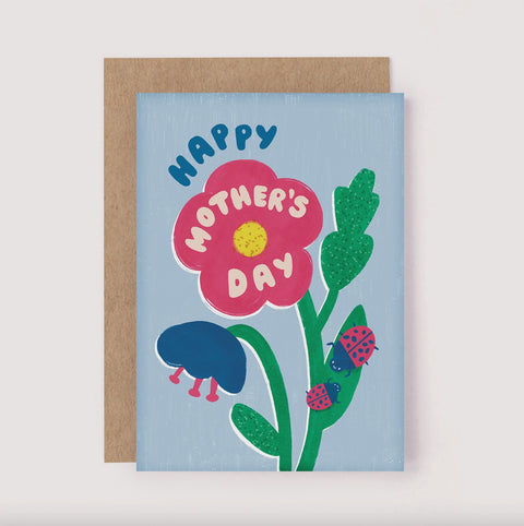 Happy Mother's Day Flower Greeting Card
