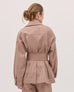 The Denim Safari Jacket - Mocha