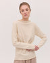 The Funnel Neck Top - Vanilla