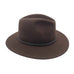 Outback Fedora Hat | Chocolate Brown