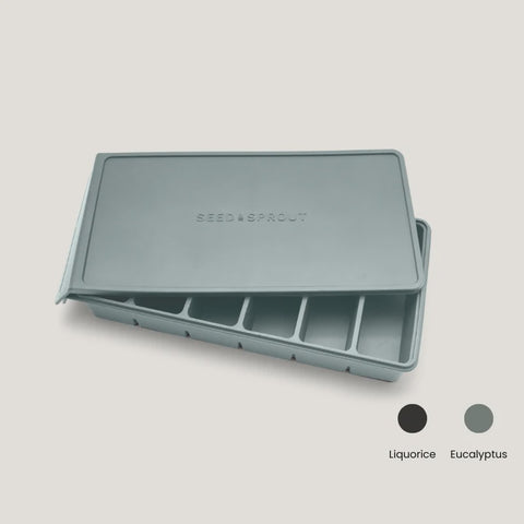 6 Portion Silicone Freezer Tray / 100ml - Eucalyptus