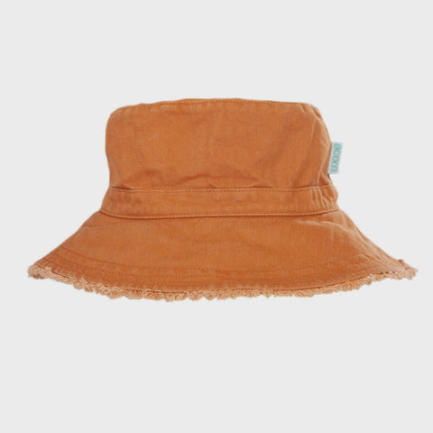 Frayed Bucket Hat - Chestnut