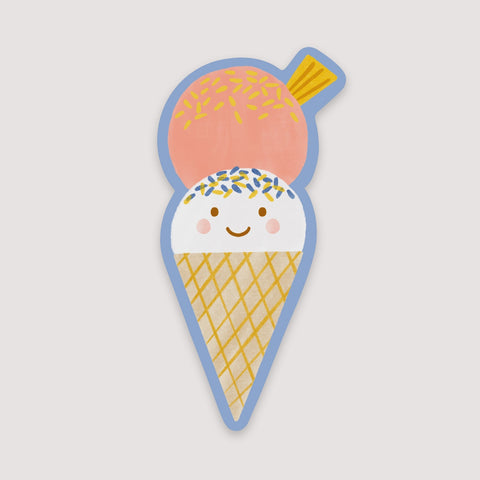 Ice Cream Waterproof Vinyl Sticker