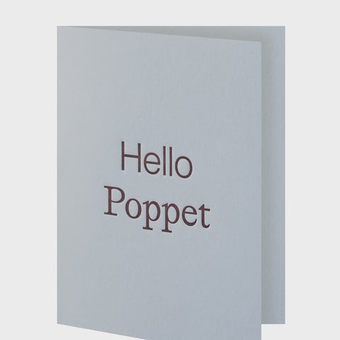 Hello Poppet Greeting Card