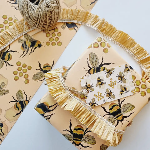 Wrapping Paper - Honey Bee