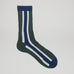 Book Club Crew Sock - Forest & Navy