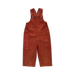 Organic Cord Overalls - Brick