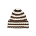 Striped Pixie Rib Beanie - Espresso