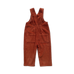 Organic Cord Overalls - Brick