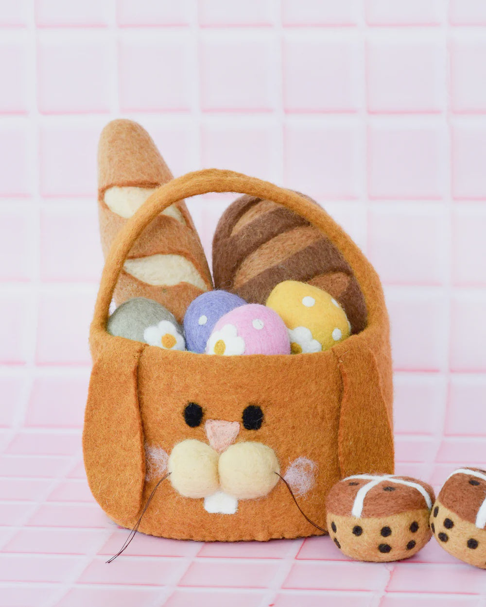 Easter Bunny Basket - Brown