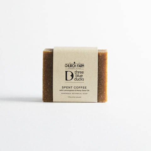 Soap Bar - Spent Coffee with Lemongrass & Hemp Seed Oil