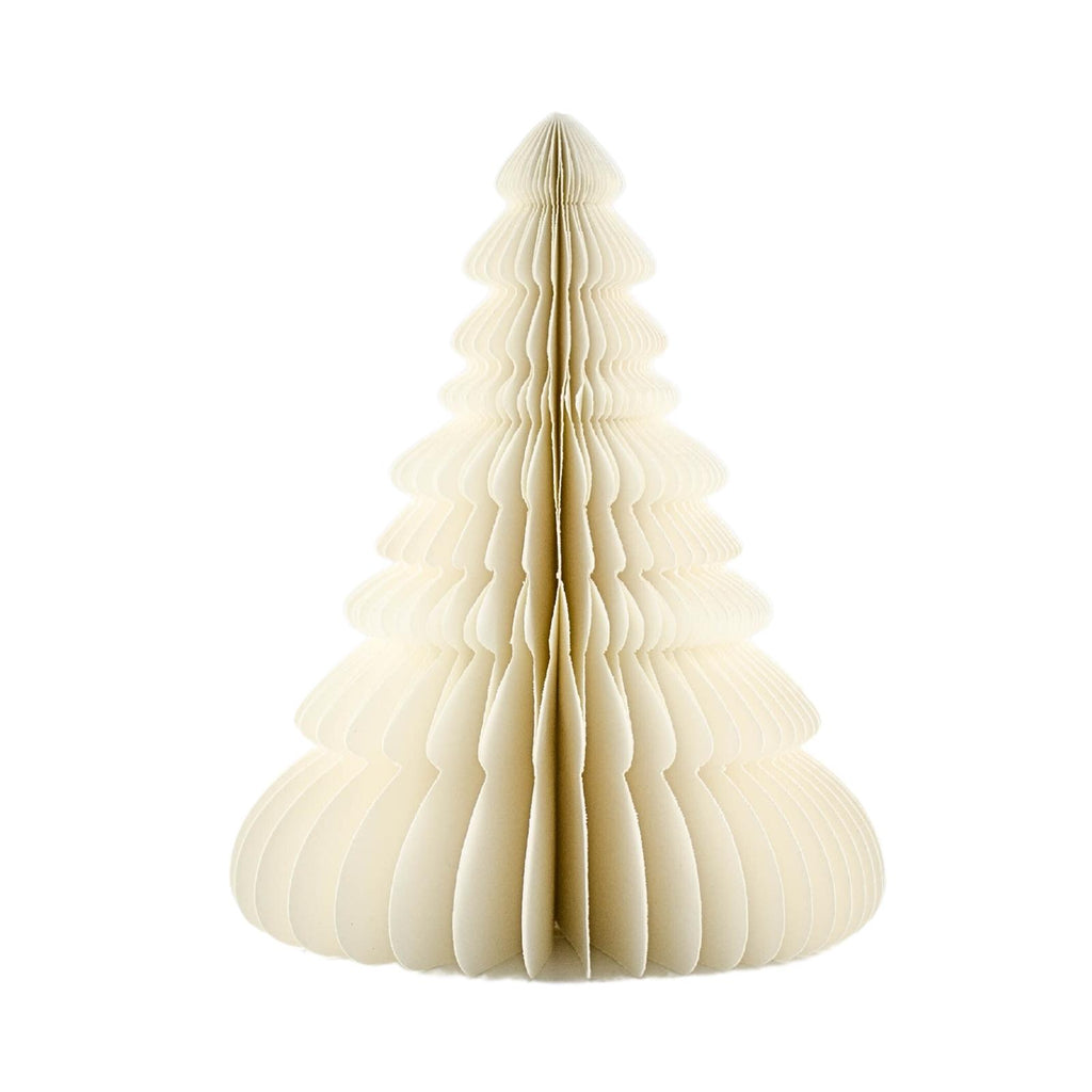 Christmas Tree Standing Ornament (24cm) - Off-White