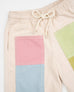 Wide Leg Pants - Patchwork