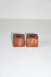 Cube Candle Holder - Red Ash