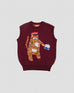 Jacquard Knit Vest - Tiger the Postie