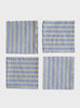 Butter Blue Seersucker Napkin Set