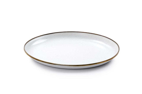 Enamel Deep Plate (Set of 2) - Eggshell