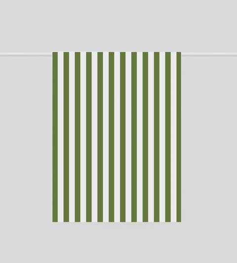 Tea Towel - Olive Stripe