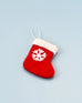 Felt Christmas Ornament - Stocking With Snowflake