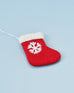 Felt Christmas Ornament - Stocking With Snowflake