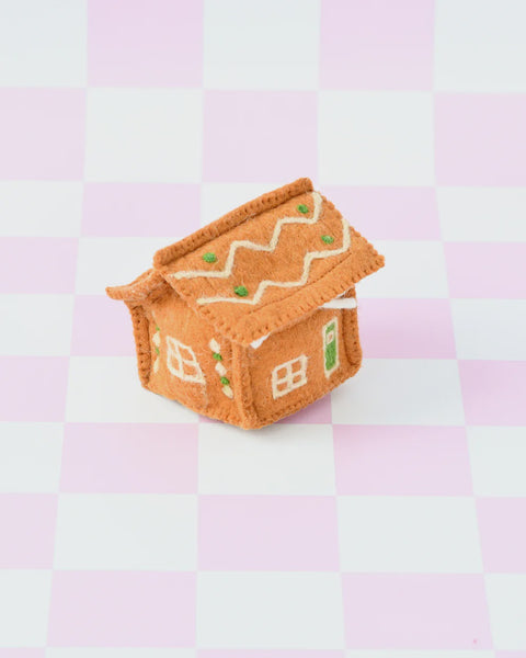 Felt Gingerbread House - Green Door