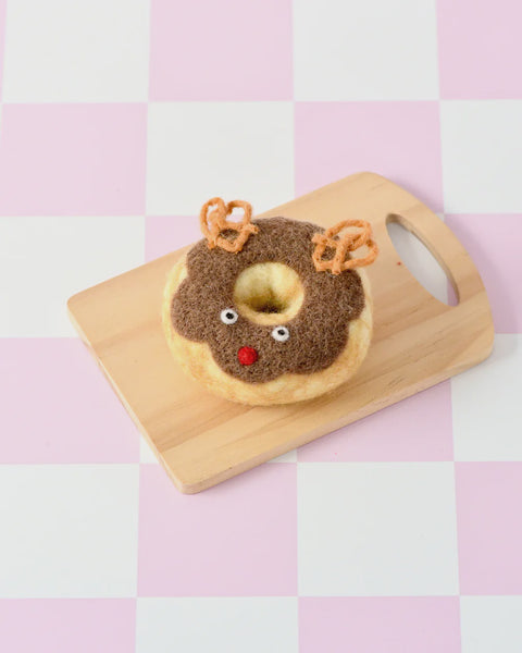 Felt Christmas Donut - Reindeer