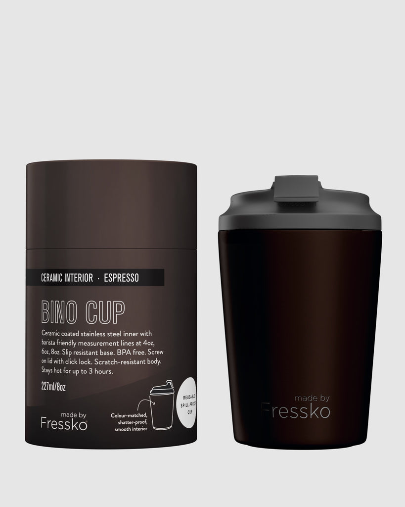 Ceramic Bino Reusable Cup - Espresso