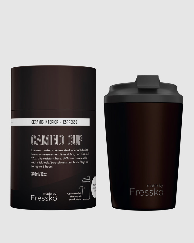 Ceramic Camino Reusable Cup - Espresso