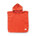 Terry Towelling Poncho - Blocks Rosso