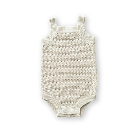 Knitted Organic Singletsuit / Dune