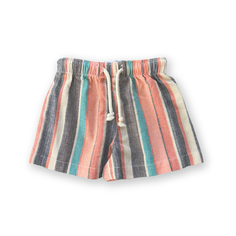 Summer Stripe Cotton Short - Multi