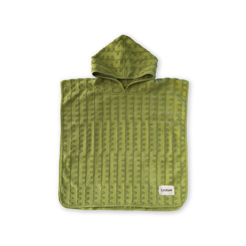 Terry Flow Poncho - Leaf