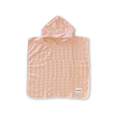 Terry Flow Poncho - Peachy