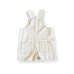 Everyday Twill Short Overalls - Milk