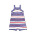 Knitted Club Stripe Romper - Mauve