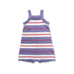 Knitted Club Stripe Romper - Mauve