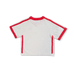 Knitted Contrast Tee - Fiesta & Coconut