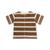 Cotton Sports Stripe Tee - Acorn