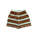 Cotton Sports Stripe Shorts - Acorn