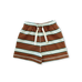 Cotton Sports Stripe Shorts - Acorn