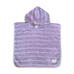 Bubble Terry Towelling Poncho - Mauve