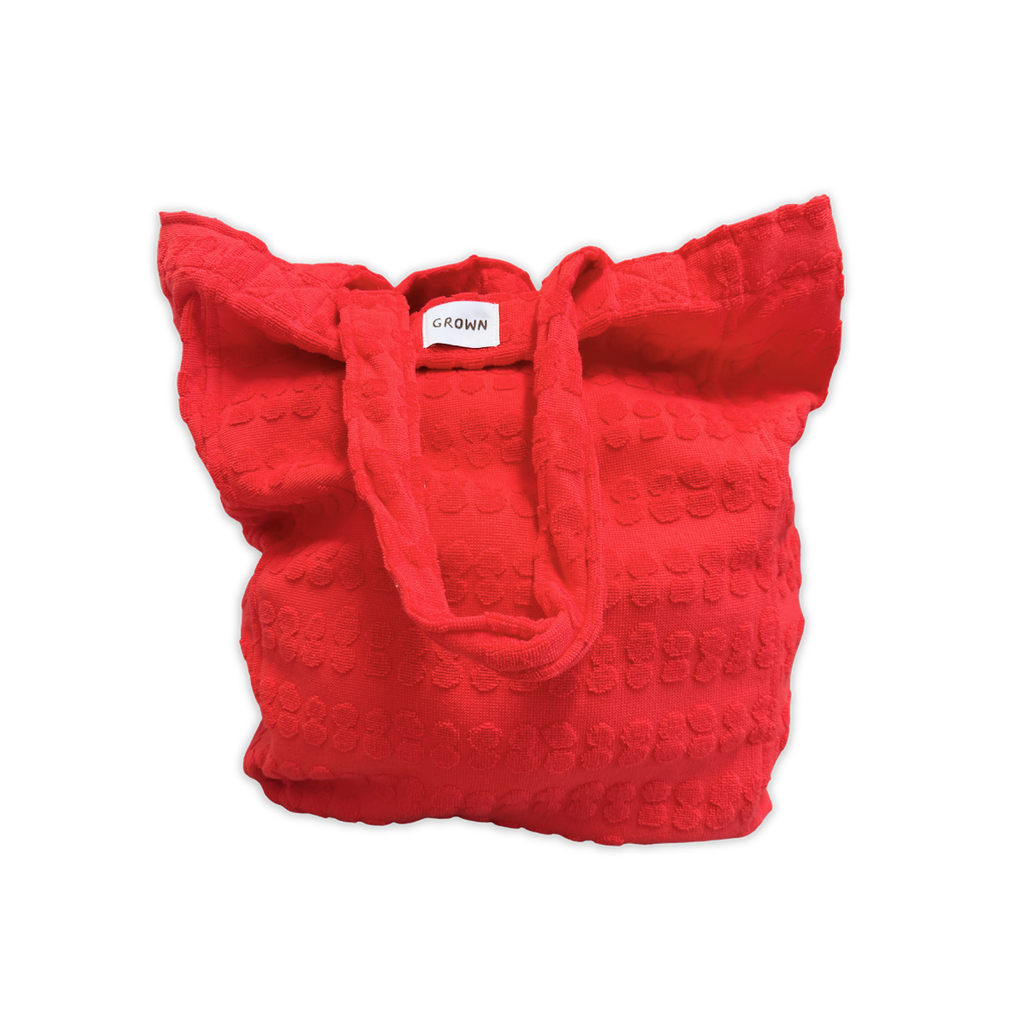 Bubble Terry Towelling Beach Tote - Fiesta