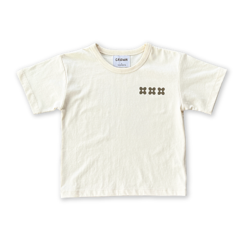 Organic Posy Tee - Milk