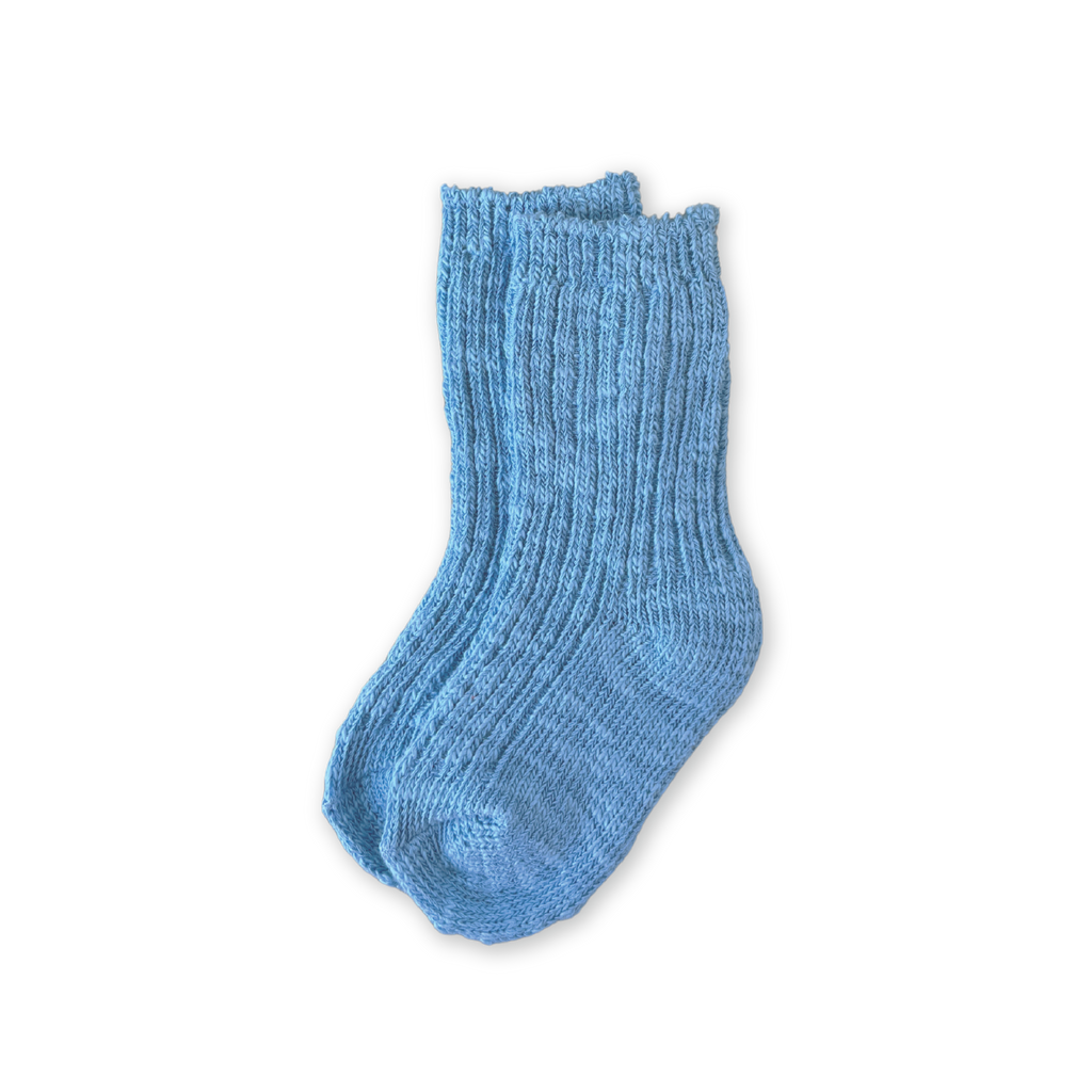 Chunky Rib Socks - Duck Egg