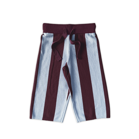 Striped Knit Pants - Plum & Haze