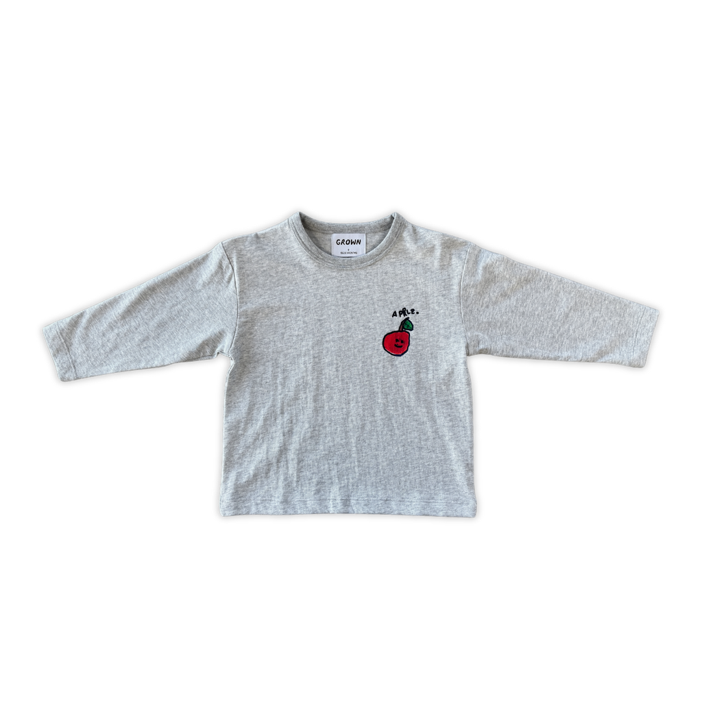 Fruit Salad Long Sleeve Tee - Grey Marle