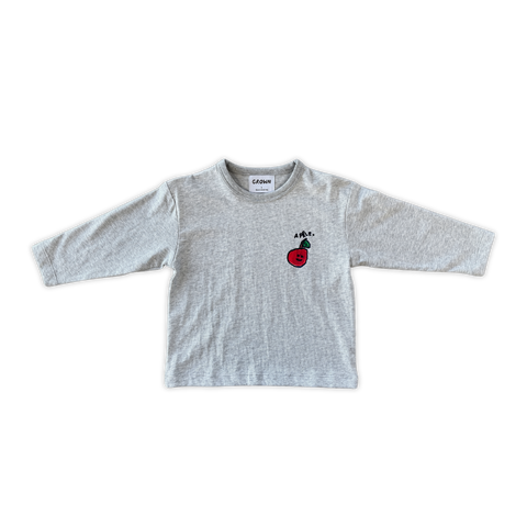 Fruit Salad Long Sleeve Tee - Grey Marle