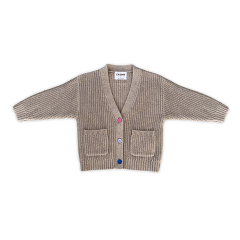 Speckle Knit Cardigan - Oatmilk